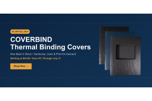 Thermal Binding Covers Are Back In Stock — Save 5% All July