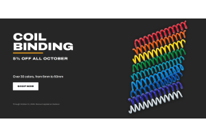 5% Off Coil Binding, All October
