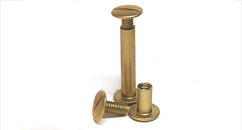 Antique Brass Aluminum Screw Posts