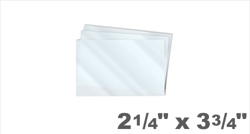 Business Card Laminating Pouches 2-1/4