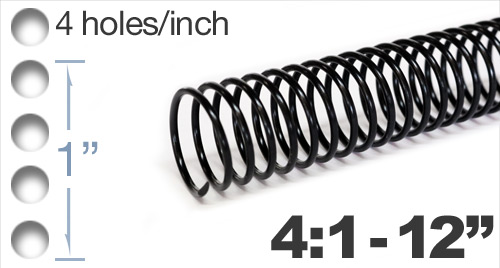 4:1 Plastic Coil - 12