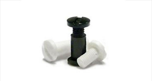 Plastic Screw Posts (Black, White or Clear)