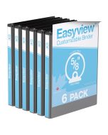 Easyview Premium Round Ring Binders 6 Pack
