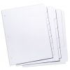 Single-Reverse Collated 1/5 Copier Tabs, Clear Mylar (No Punch) 250 sets - 103201TTAB