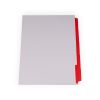 Single-Reverse Collated 1/5 Copier Tabs, All Red Mylar 250 sets - 1,250 sheets - 103235TTAB