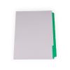 Single-Reverse Collated 1/5 Copier Tabs, All Green Mylar 250 sets - 1,250 sheets - 103238TTAB