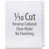 Single-Reverse Collated, Clear Mylar (No Punch) 125 sets - 103281TTAB