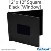 12" x 12" Black Cloth Pinchbook™ Photo Books [With Window] (5/bx) - 851212BLKCLSQ
