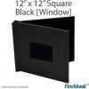 12" x 12" Black Cloth Pinchbook™ Photo Books [With Window] (5/bx) - 851212BLKCLSQ
