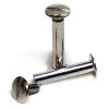 4 1/2" Silver Aluminum Screw Post (100 sets) - 24412ALUMIN