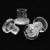 1/4" Plastic Screw Posts (100 sets) - Clear