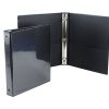 2-1/2" Capacity Black Overlay Binders - Slant D Ring (12 pc.)