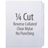 Single-Reverse Collated, Clear Mylar (No Punch) 315 sets - 103227TTAB