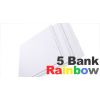 Single-Reverse Collated 1/5 Copier Tabs, Rainbow Color Mylar (3-Hole) 250 sets
