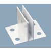 Sooper Center CBA9025 Bracket for 1/4" Boards - White Aluminum (1 ea.)