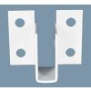 Sooper U Bracket UBA5050 for 1/2" Board Corners - White Aluminum (1 ea.) - UBA5050