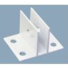 Sooper Center CBA9050 Bracket for 1/2" Boards - White Aluminum (1 ea.)