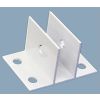 Sooper Center CBA9075 Bracket for 3/4" Boards - White Aluminum (1 ea.)