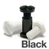3/8" Plastic Screw Posts (100 sets) Black - 24BLACK38