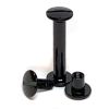 1/2" Black Aluminum Screw Posts (100 sets) - 2412ALSPBK