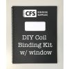 DIY Coil Binding Kit - 25 books (Includes Pre-Punched Papers & Window Covers) - DIYCOILKIT-W