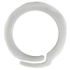 3/4" Round Plastic Overlap Binding Rings - WHITE 100/pack