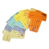 Core ID Cards For 3" Core Rolls - ASSORTED COLORS (12 pack)