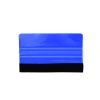 Plastic Squeegee with Felt Edge - Blue - 5" - SQU-B