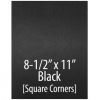 8.5" x 11" Embossed Covers - Square Corners (100 sets / 200 Sheets) Black - 030203AABLACK