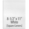 8.5" x 11" Embossed Covers - Square Corners (100 sets / 200 Sheets) White - 030203AAWHITE