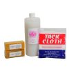 Rubber Roller Cleaning Kit - 2 Laminator Glue Erasers - 1 Quart Rubber Roller Cleaner - 1 Tack Cloth - LAM-Dkit
