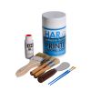 Quart Padding Kit - (1) 1qt White Padding Compound, (1) 2oz Red Compound, (2) 2" Brush, (2) Round Brush, (1) Pad Knife 
