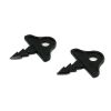 Pic-N-Hook Hangers for Plastic Corrugated Boards (100 pcs.) BLACK