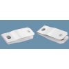 Sooper SHA1050 Sign Hangers For 1/2" Boards - White Aluminum (1 ea.)