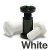 1/8&quot; Plastic Screw Posts (100 sets) White - 24WHITE18