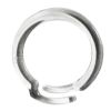 3/4" Round Plastic Overlap Binding Rings - CLEAR 100/pack