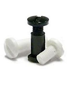2" Plastic Screw Posts (100 sets) White - 24WHITE2