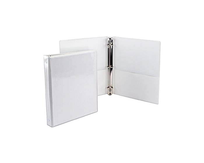 Buy Standard White D-Ring Clear Overlay View Binders