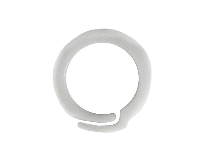 3 4 Round Plastic Overlap Binding Rings WHITE 100 pack
