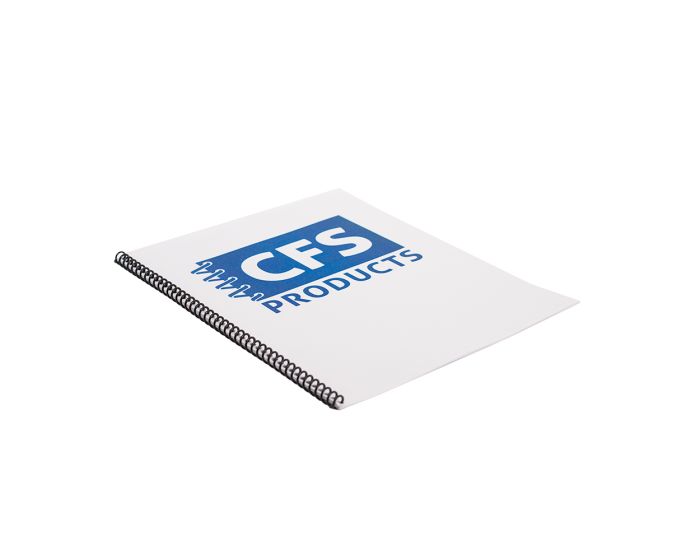50 Pack Plastic Spiral Binding Coils 4:1 Pitch Kit Multi Size 1/4 5/16