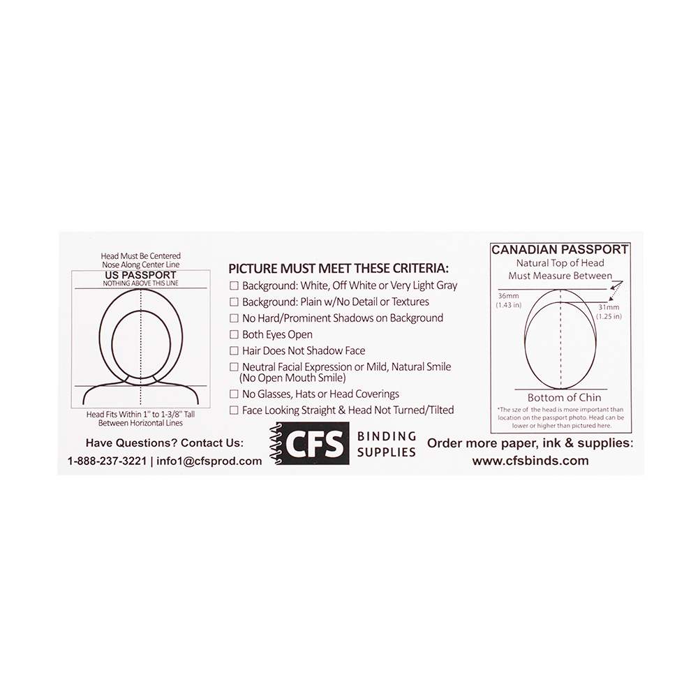 Passport Photo Checklist Overlay Guide Tool US and Canada - PGUSCA