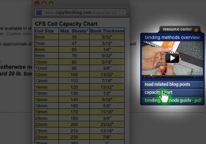 Click on cpacity chart in the CFS resource center