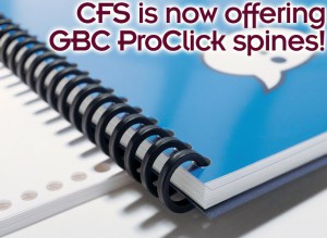 GBC ProClick spines and cassettes just added