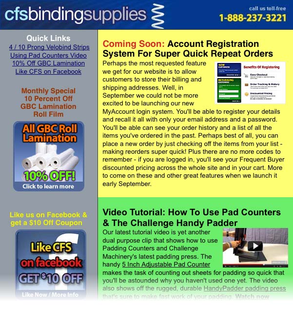 Click to read the CFS 09-2013 Newsletter