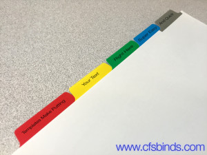 Copier Tab Printing Template
