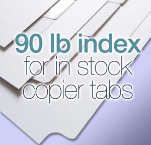 in stock coiper tabs are only 90 pound index