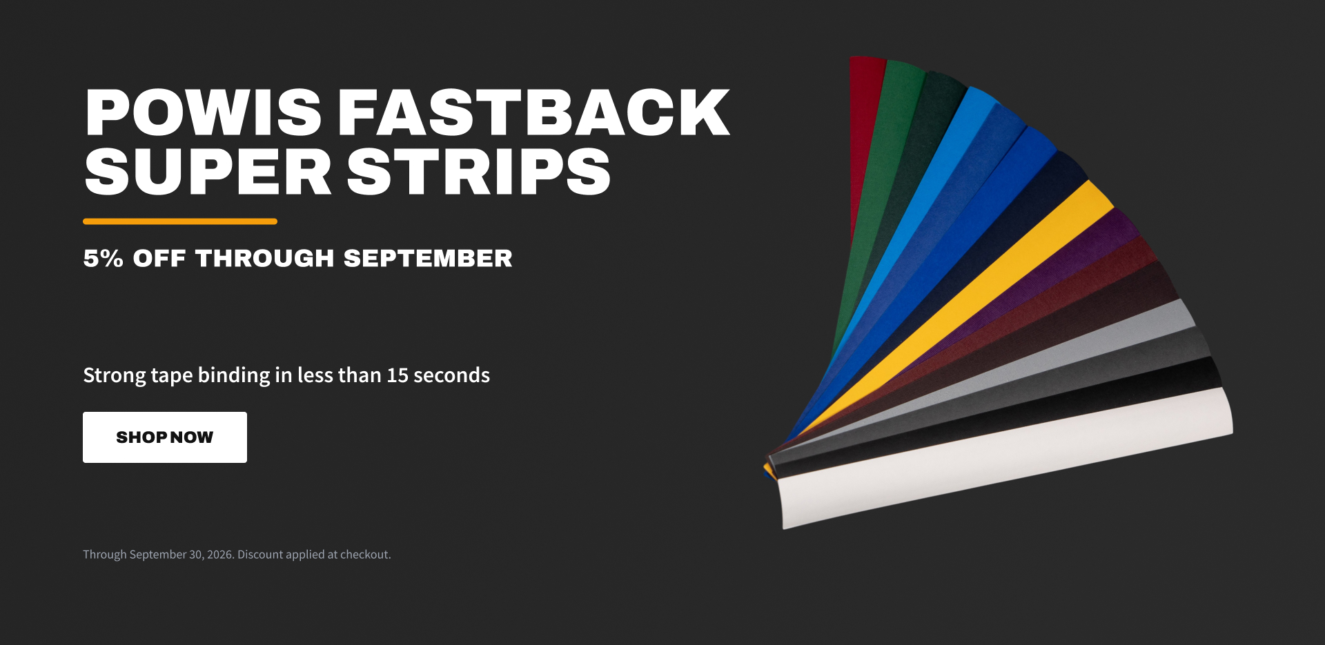 Save 5% on Powis Parker FastBack Strips This September