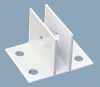 Sooper Center CBA9050 Bracket for 1/2" Boards - White Aluminum (1 ea.)